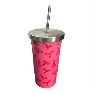 Crofton 19oz Insulated Tumbler Pink Red Lobsters Stainless Steel
